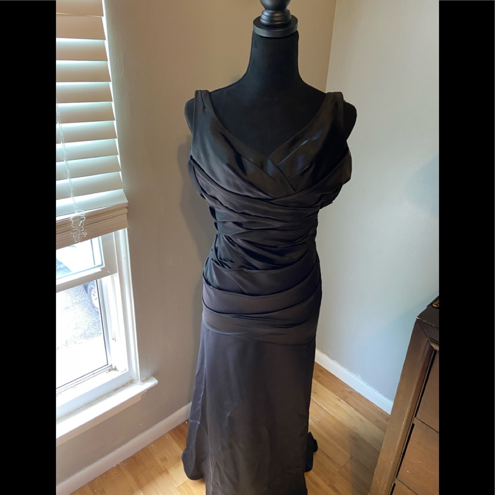 Long black evening  dress